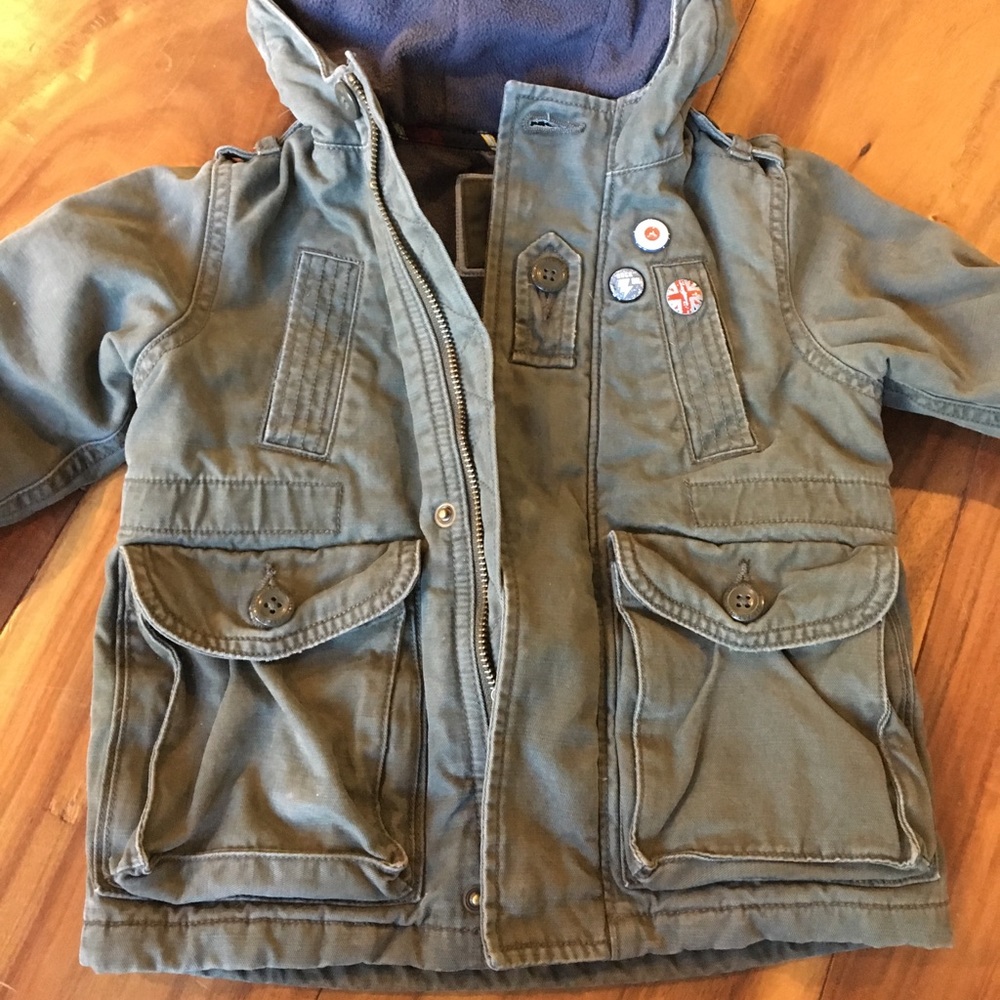 Green Baby Gap toddler coat